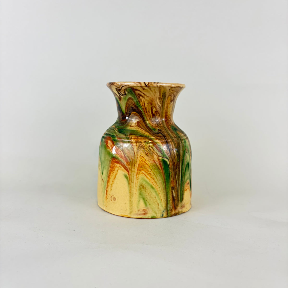 Vintage French Jasper Stoneware Vase
