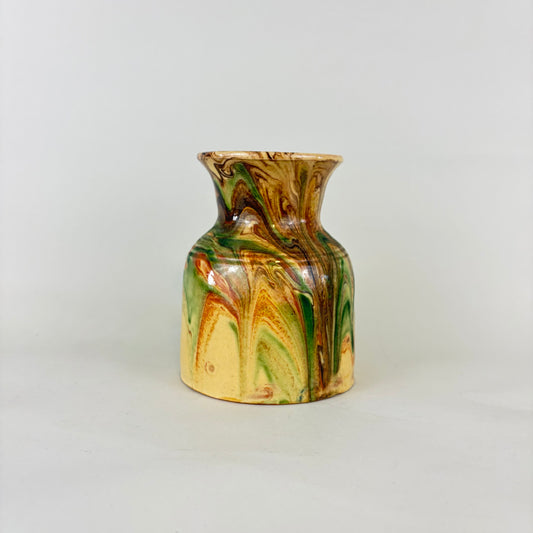 Vintage French Jasper Stoneware Vase