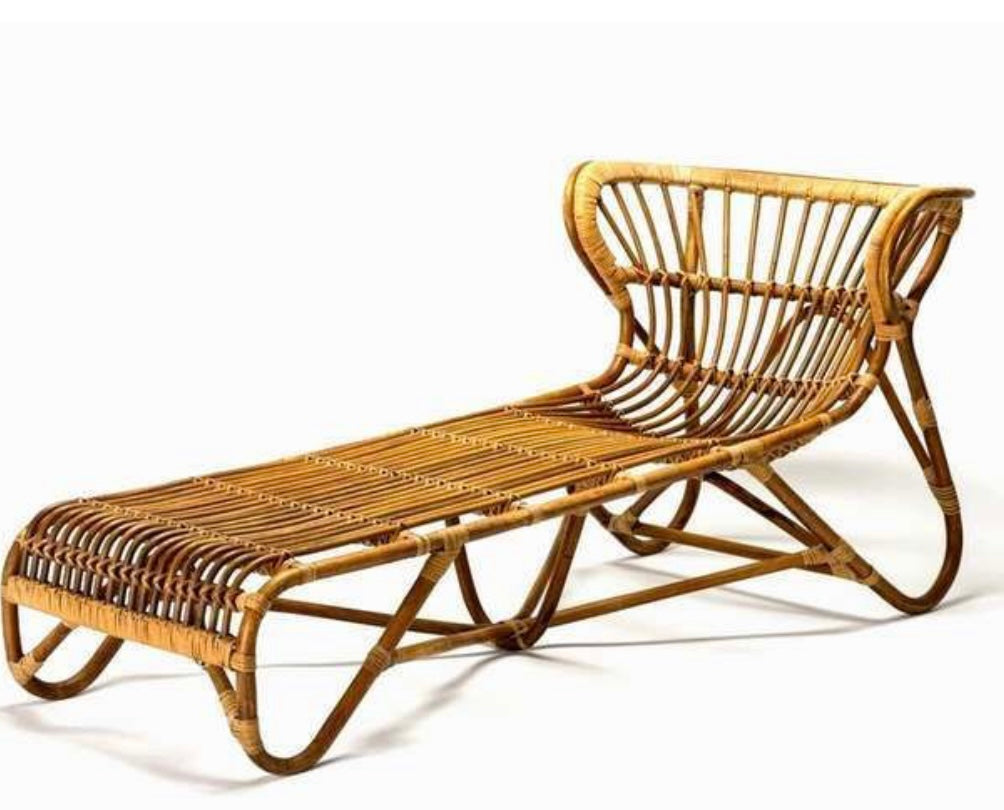 1960’s rare bamboo lounge chair attributed to Franco Albini