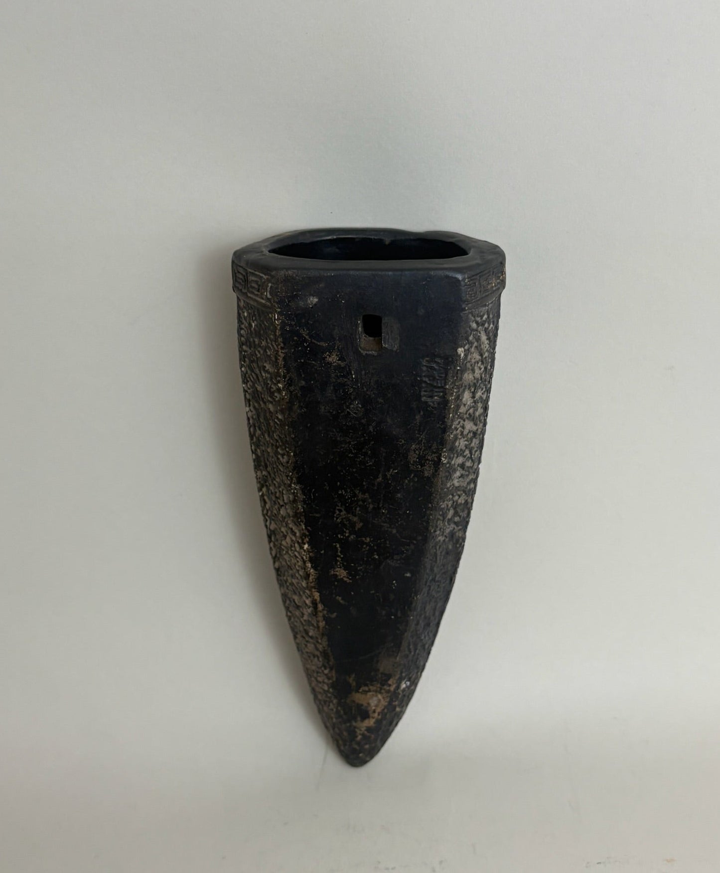 Vintage Japanese Hand Painted Ceramic Wall Pocket