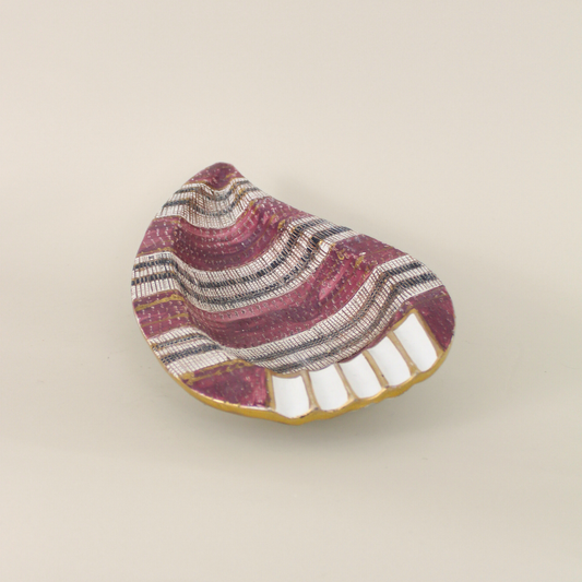 Bitossi Purple Paisley Dish