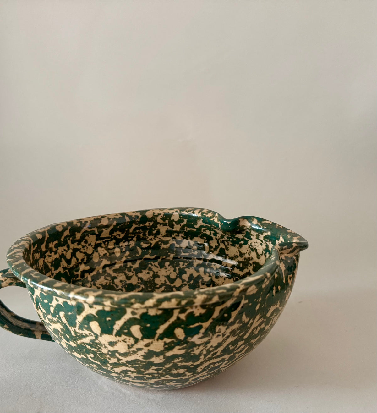 Vintage sponge ware mixing bowl