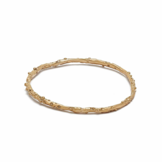 Caviar bronze bangle bracelet