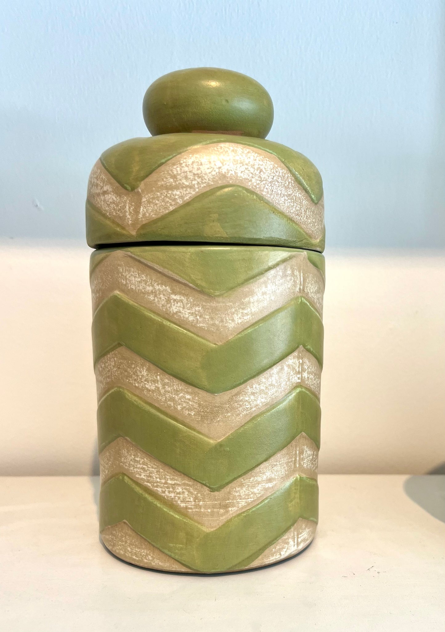Vintage Italian ceramic canister