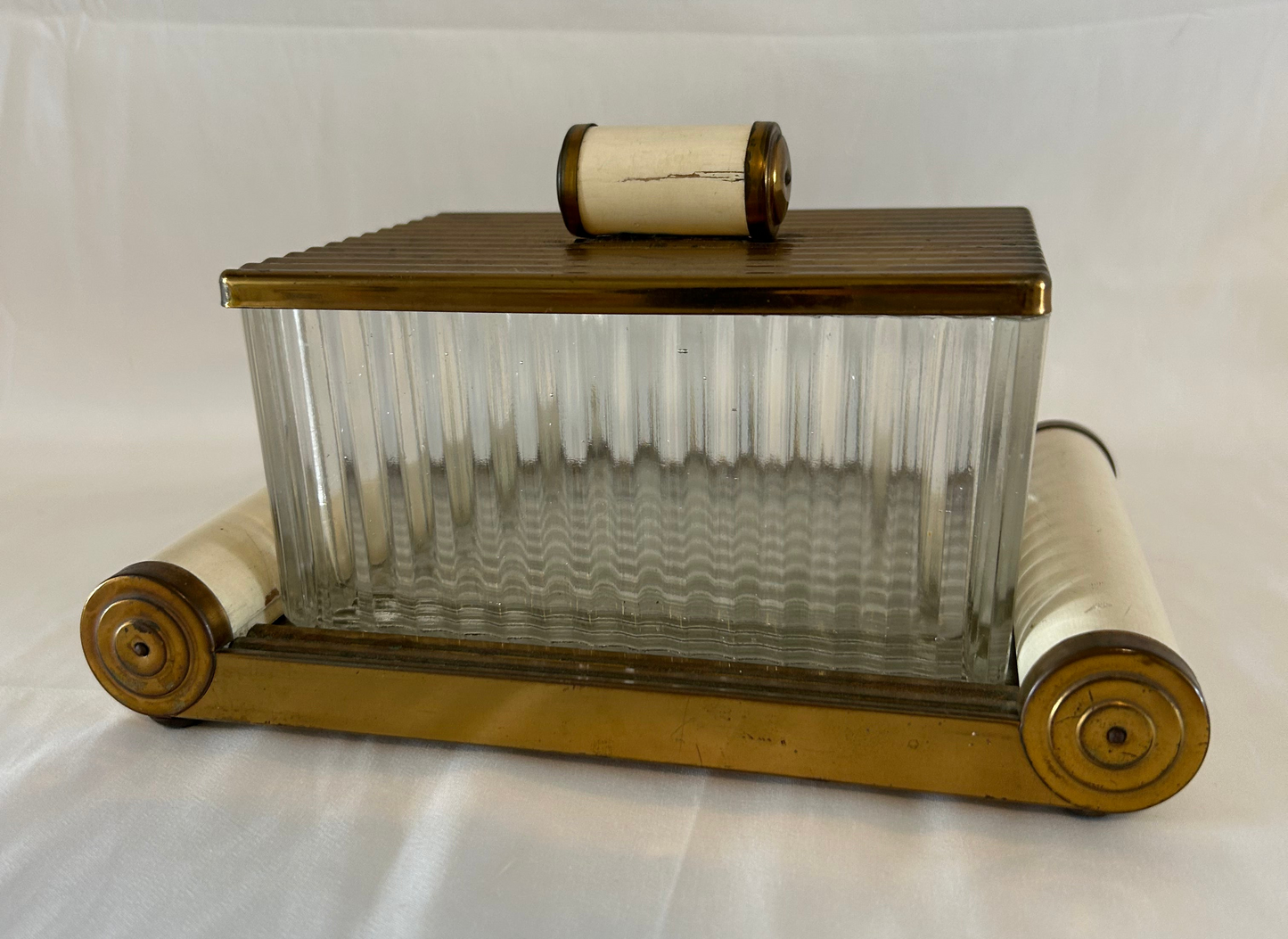 Art Deco French Biscuit Box and Tray