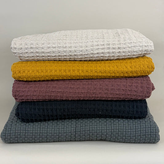 100% Cotton Waffle Throws