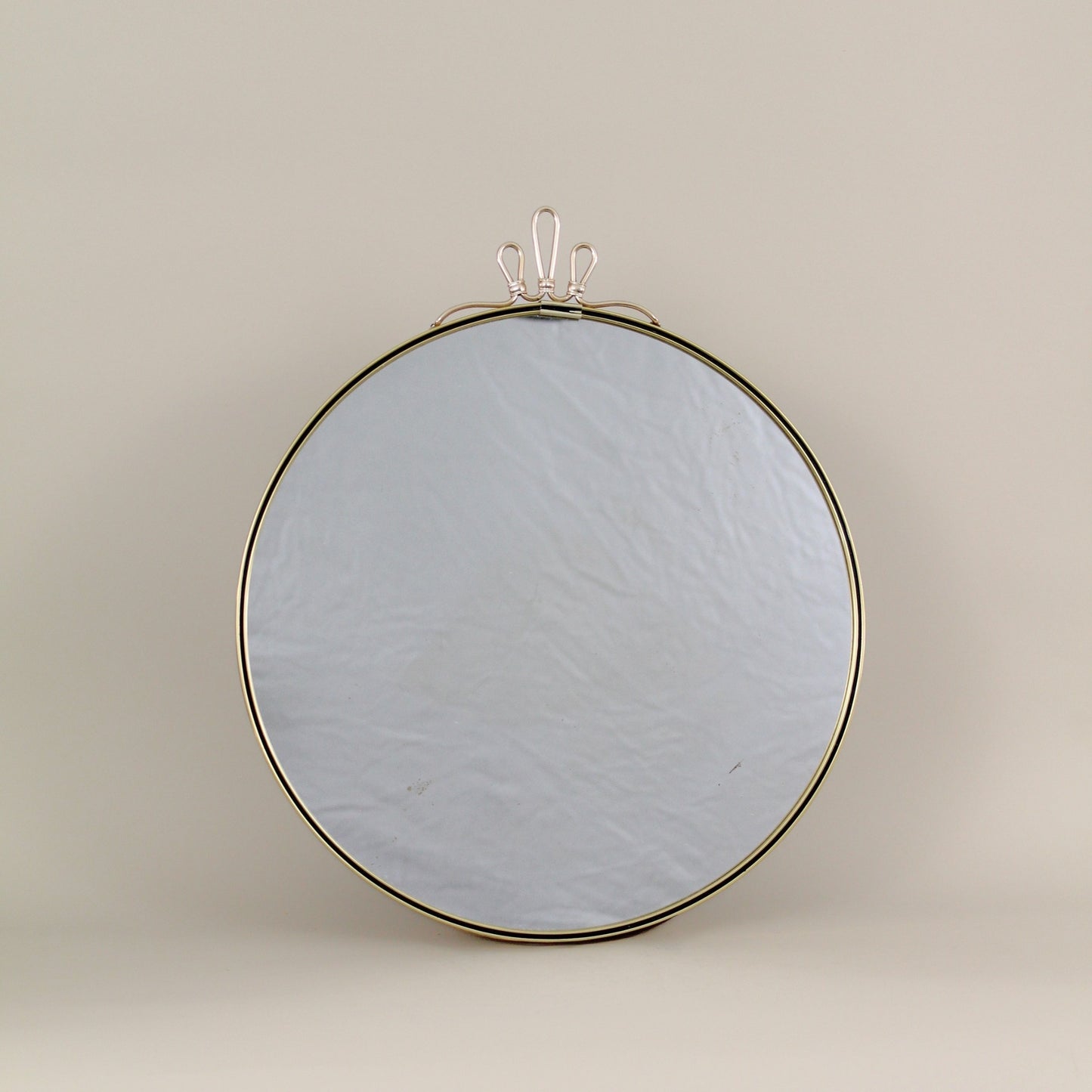 Vintage brass mirror