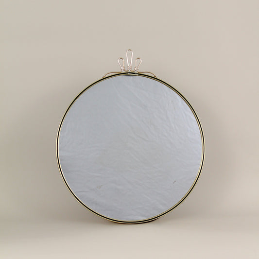 Vintage brass mirror