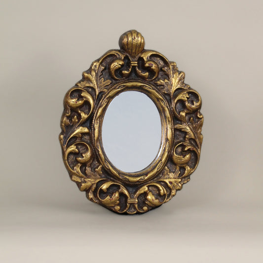 Jaru Gilt Wood Oval Mirror