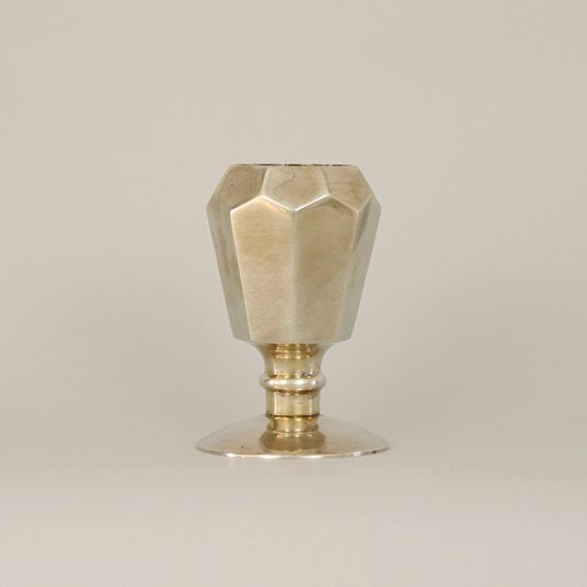 Geometric Brass Vase