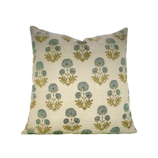Block print “rishi” 26” throw pillow