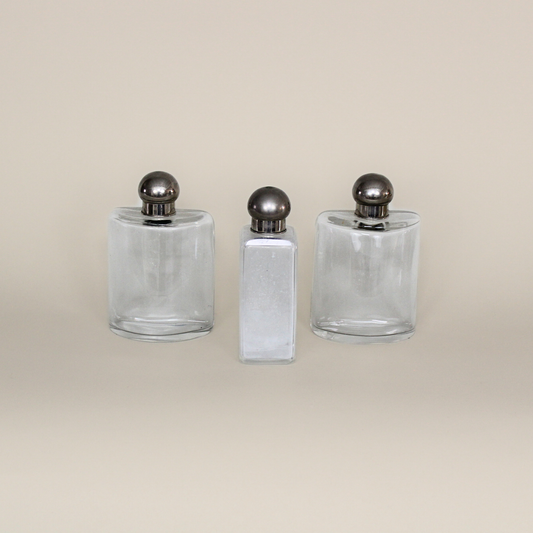 Antique Vanity Jars, Set of 3