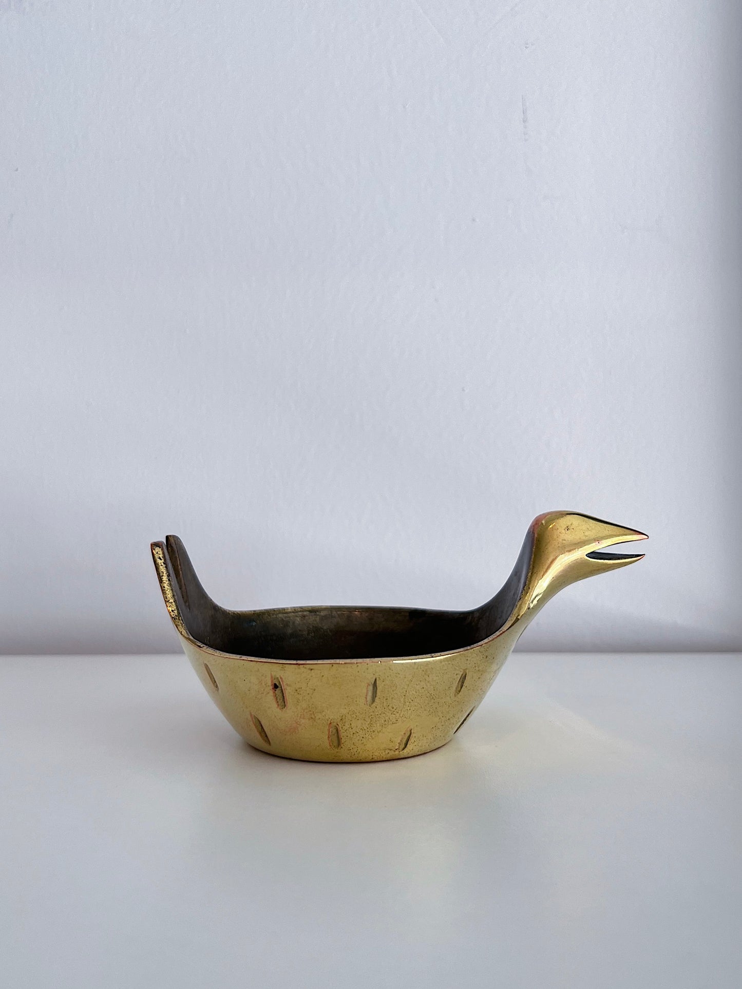 Brass Bird Dish