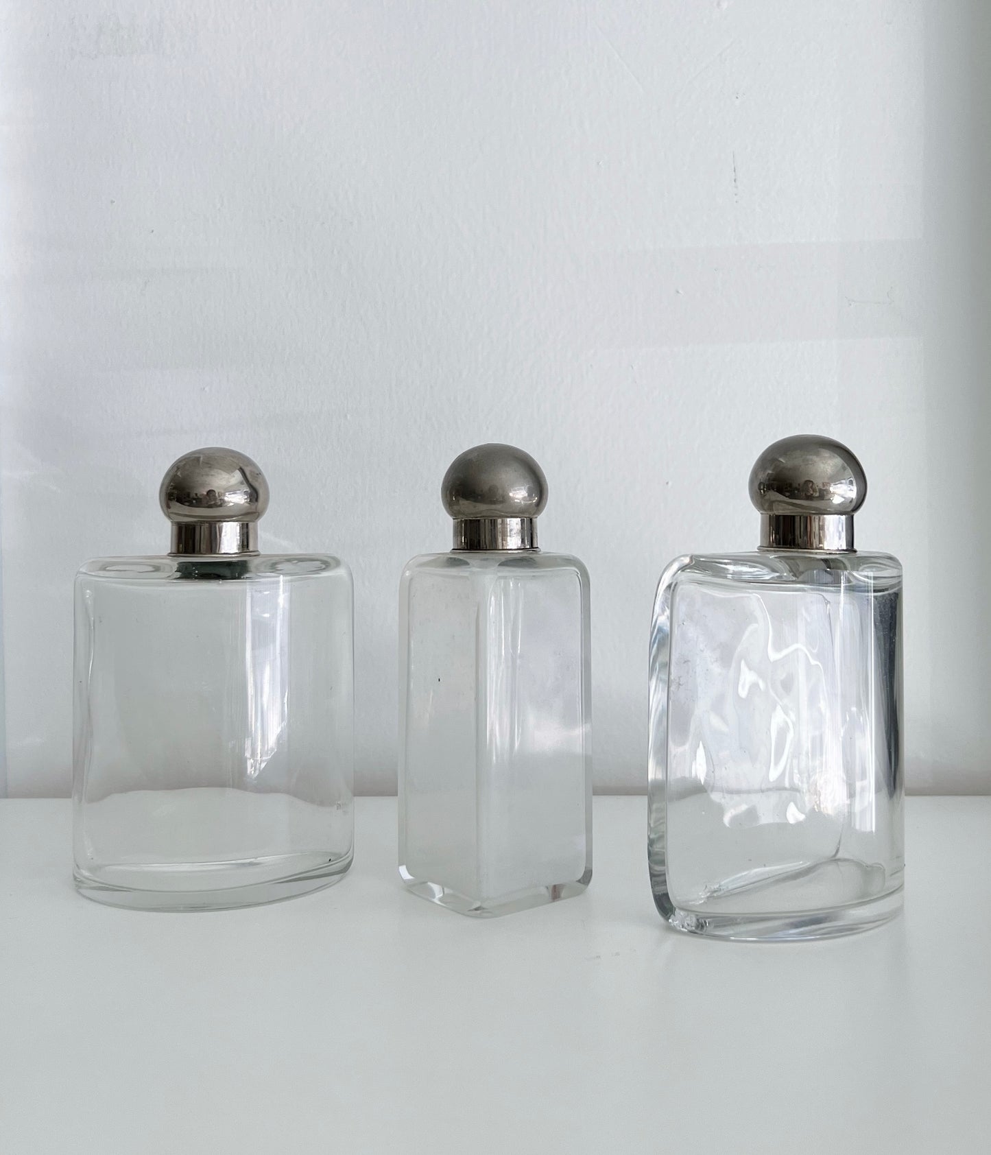 Antique Vanity Jars, Set of 3