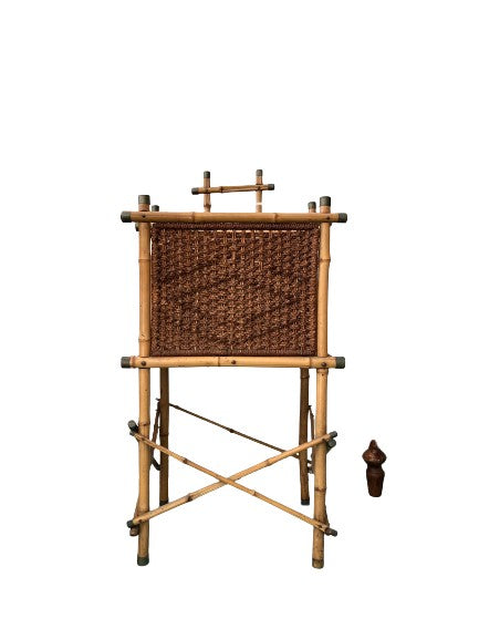 Antique Woven Magazine Holder